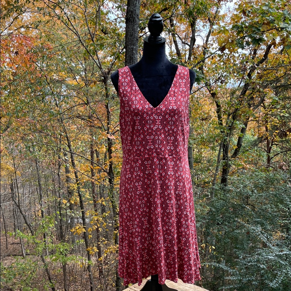 LOFT BANDANA PRINT DRESS sz L